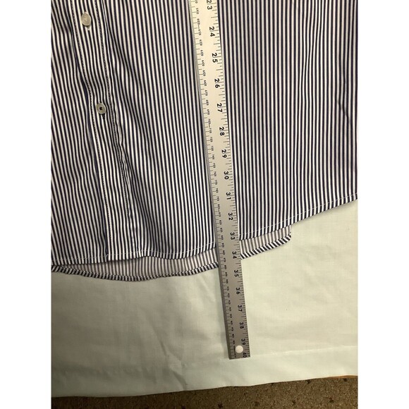 Cinch Men's Classic Fit Long Sleeve Button One Open Pocket Stripe Shirt, XL - Picture 6 of 7